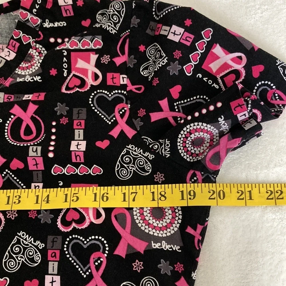 Peaches Uniforms Women’s Scrub Top Size Small - Picture 4 of 6